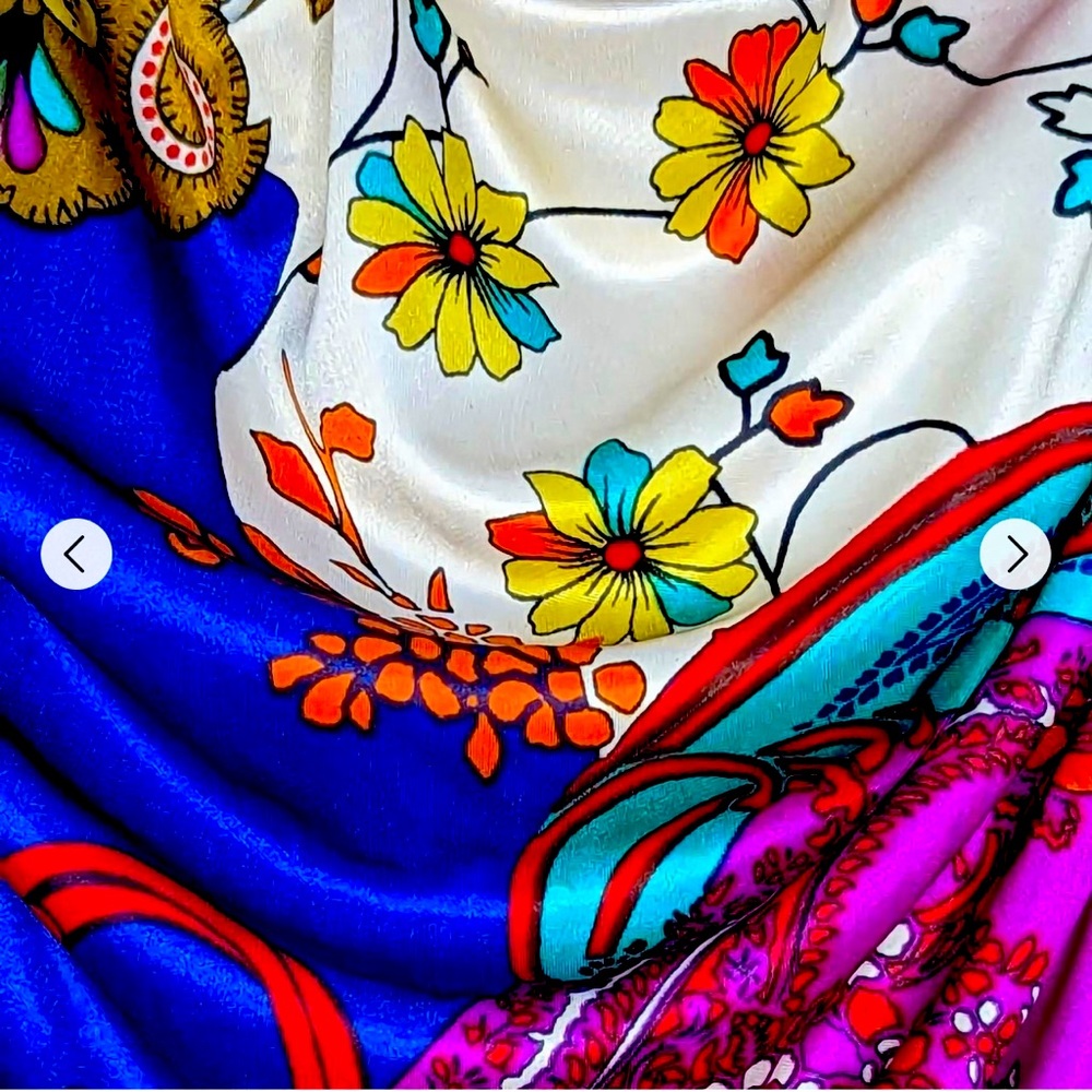 VTG Scarf Bodycon Dress Small